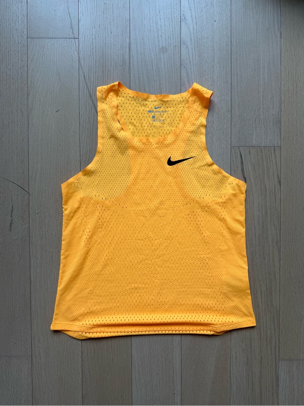 Nike AeroSwift Yellow Dri-FIT Running Singlet